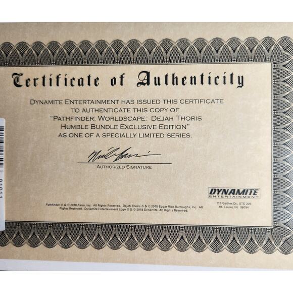 Pathfinder Worldscape Dynamite 1Shot By Dejah Thoris Humble Bundle With COA - Picture 5 of 7